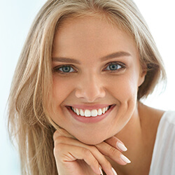 Young woman with flawless smile