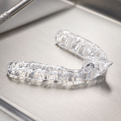 Clear nightguard for bruxism